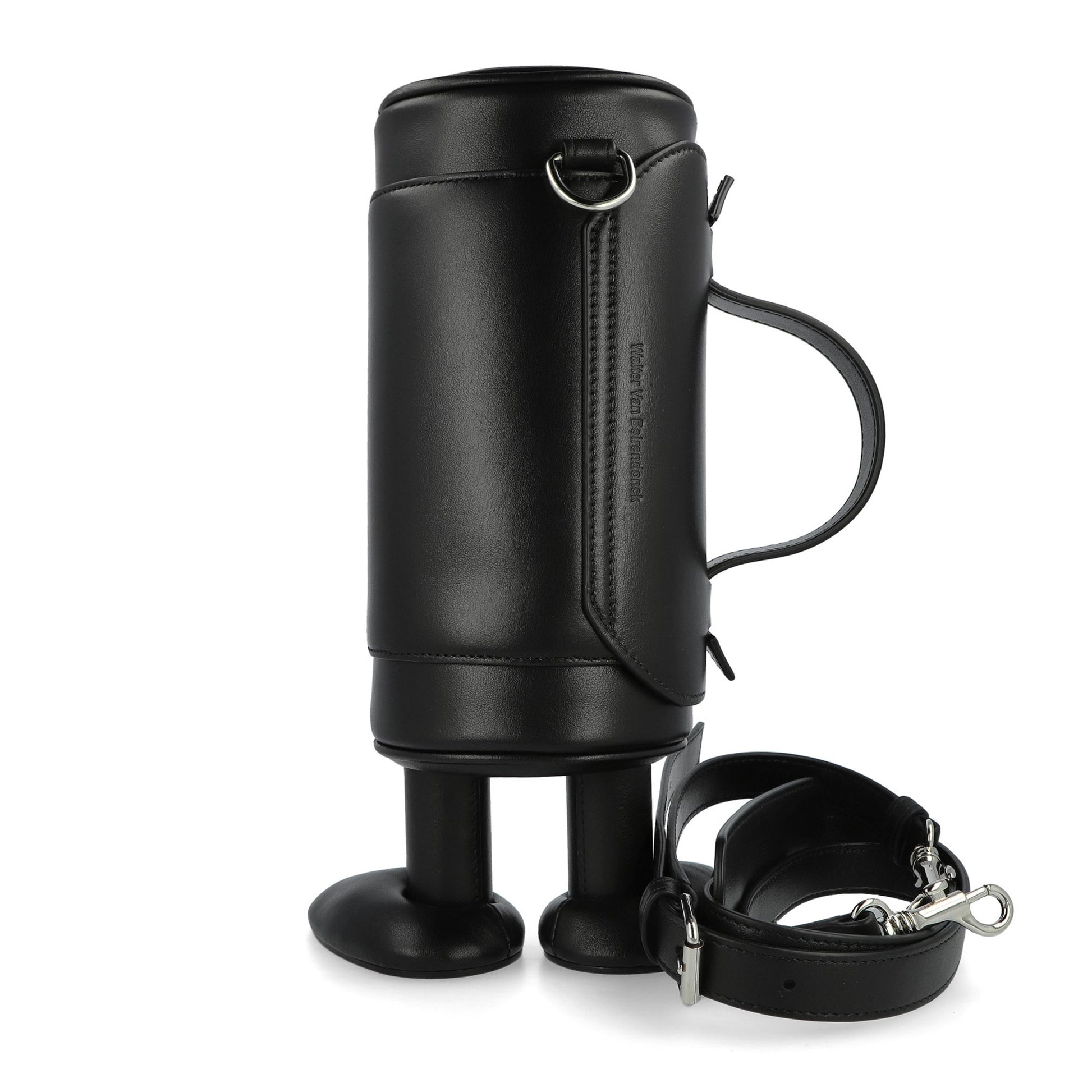 Walter Van Beirendonck My Cilinder Friend Bag Comb. I Black Hand Bag 9009 Detail View 2 | GATE
