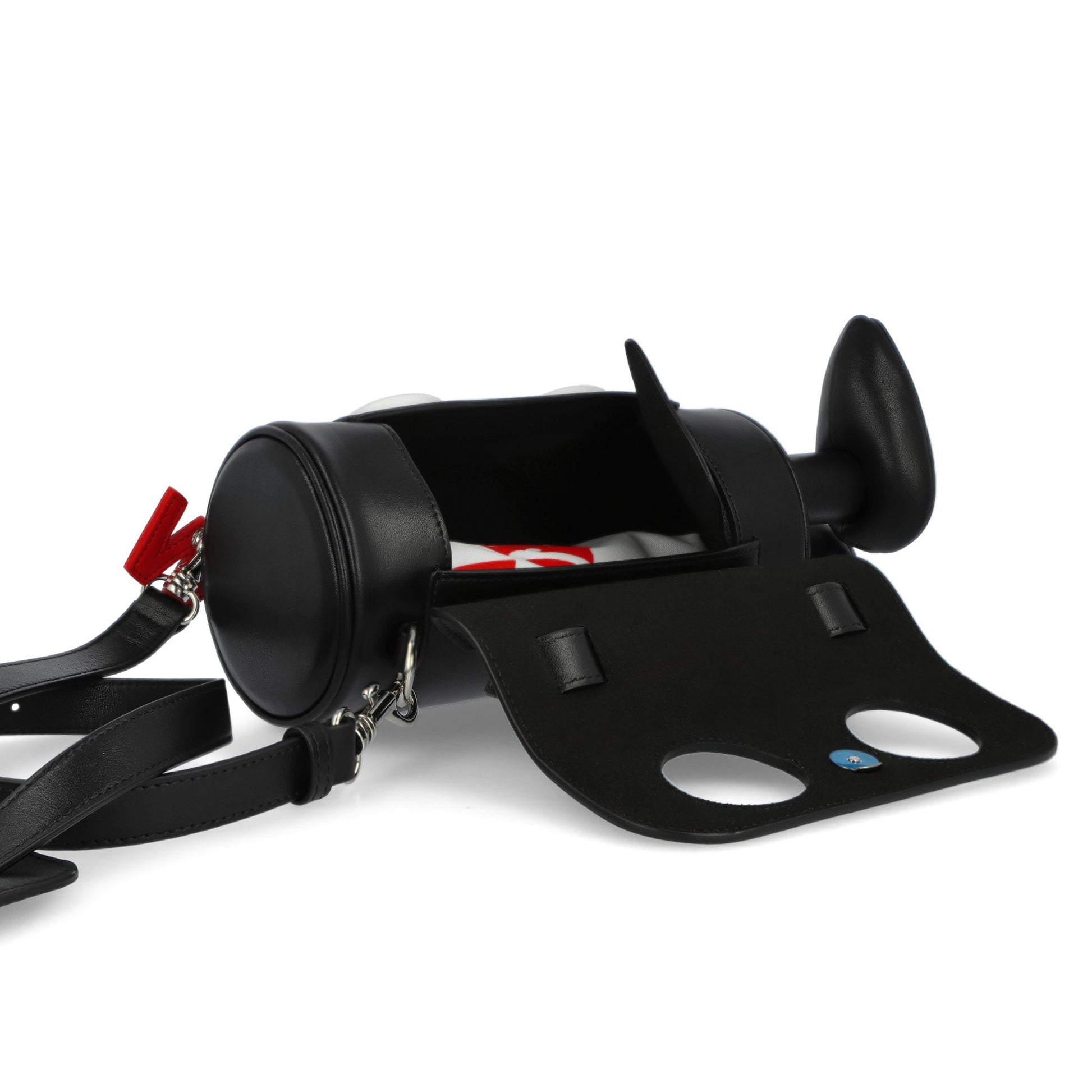 Walter Van Beirendonck My Cilinder Friend Bag Comb. I Black Hand Bag 9009 Detail View 3 | GATE
