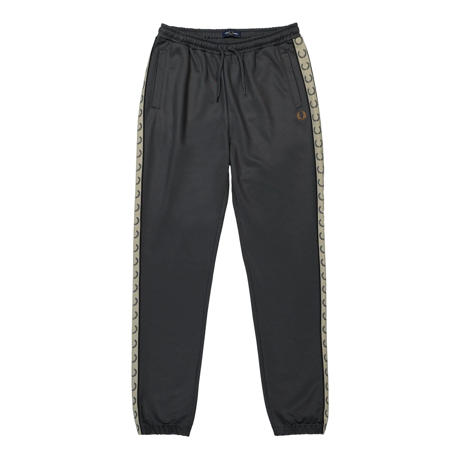 Fred Perry Seasonal Taped Track Pant Grey Detail view 1 | Gate