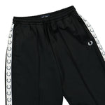 Fred Perry Wide Leg Track Pant Black Detail view 4 | Gate