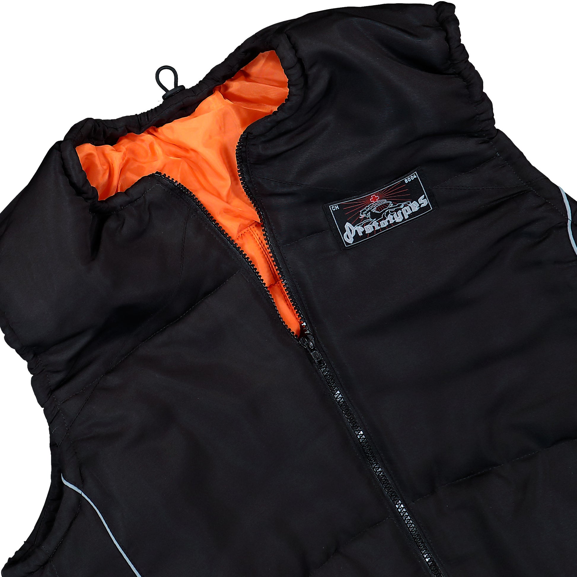 Prototypes Trackpant Gilet Black Vest PT09OW04USBK Detail View 3 | GATE
