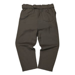 Qasimi Tomer Wide Leg Trousers Peat Pants TRS08 Detail View 2 | GATE
