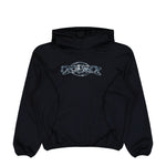 Casablanca Oversized Panelled Hoodie Black Hoodies U-AW25-JTP-426-01-M Detail View 1 | GATE
