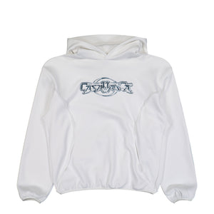 Casablanca Oversized Panelled Hoodie White Hoodies U-AW25-JTP-426-02-M Detail View 1 | GATE
