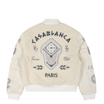 Chenille Patchwork Bomber Jacket