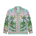 Casablanca Cuban Collar LS Shirt Laduree Shirts U-PF26-SH-006-01-EX-LD Detail View 1 | GATE