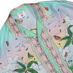 Casablanca Cuban Collar LS Shirt Laduree Shirts U-PF26-SH-006-01-EX-LD Detail View 3 | GATE
