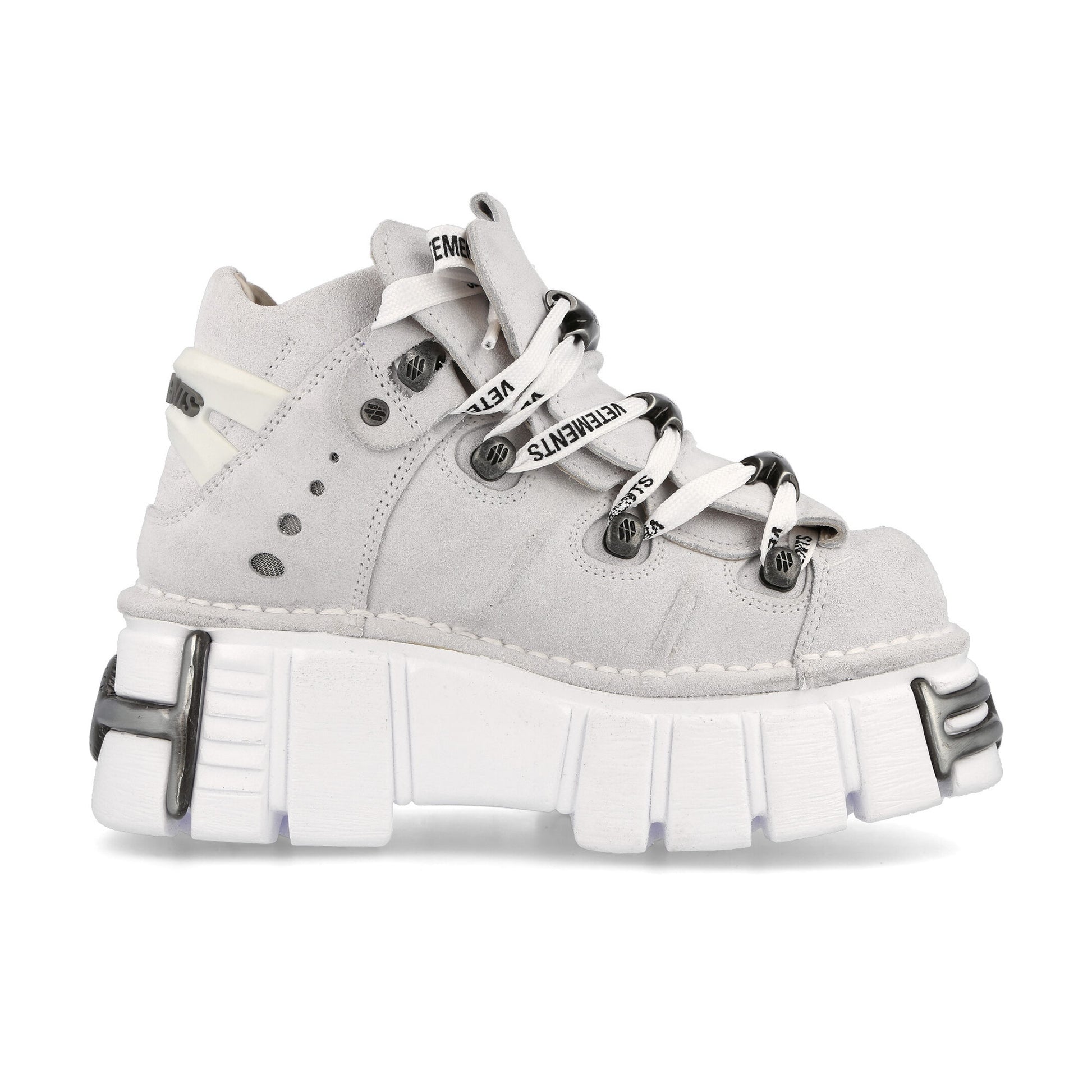 VETEMENTS New Rock Platform Sneakers White Sneaker UA53SN200W Detail View 2 | GATE
