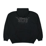 Black Skull Metal Hoodie