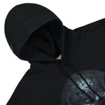 Black Skull Metal Hoodie