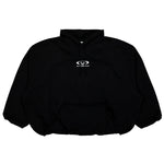 Oval Logo Cropped Boxy Hoodie