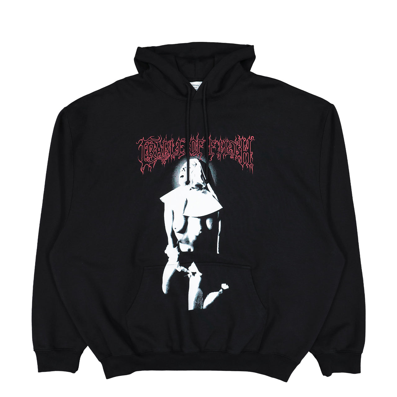 Cradle of Filth x VETEMENTS Cof Iconic Nun Oversized Hoodie Black Hoodies UCF76HD500B Detail View 1 | GATE