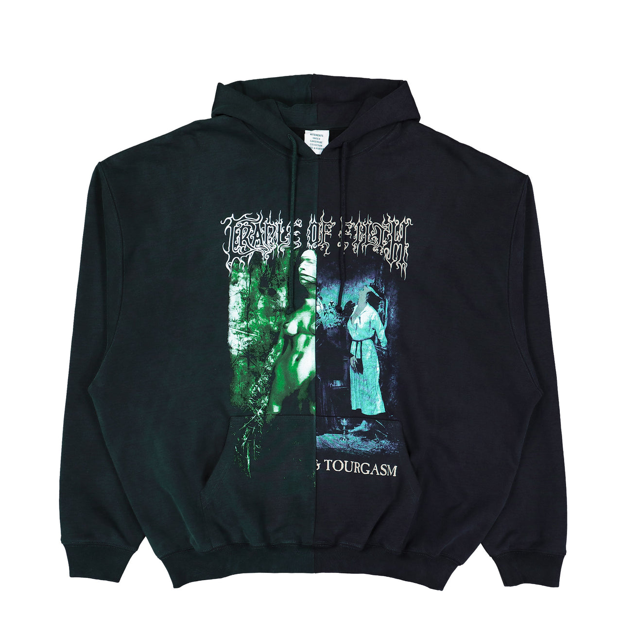 Cradle of Filth x VETEMENTS Cof Cut-Up Oversized Hoodie Multicolor Hoodies UCF76HD850EN Detail View 1 | GATE