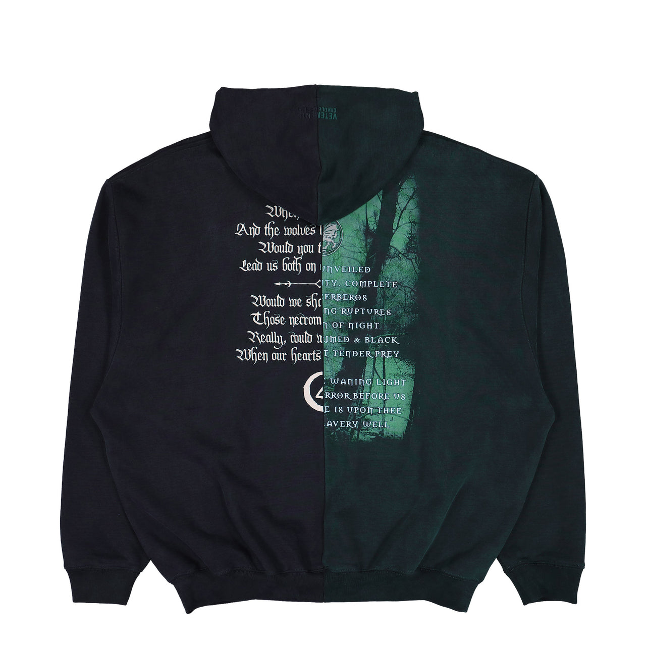 Cradle of Filth x VETEMENTS Cof Cut-Up Oversized Hoodie Multicolor Hoodies UCF76HD850EN Detail View 1 | GATE