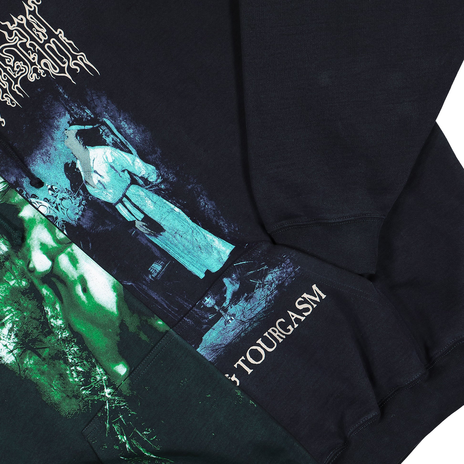 Cradle of Filth x VETEMENTS Cof Cut-Up Oversized Hoodie Multicolor Hoodies UCF76HD850EN Detail View 4 | GATE