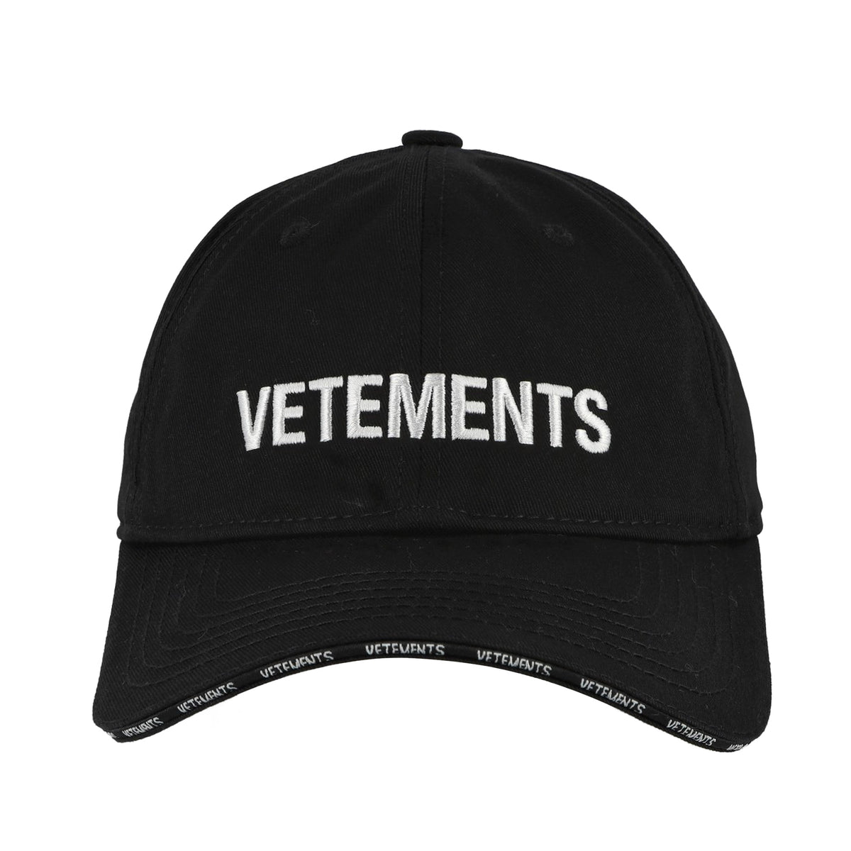 VETEMENTS Iconic Logo Cap Black Caps UE54CA180B Detail View 4 | GATE