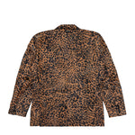 Leopard Boxy Leather Jacket