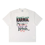 VETEMENTS Good Luck Karma T-Shirt White Detail view 1 | Gate