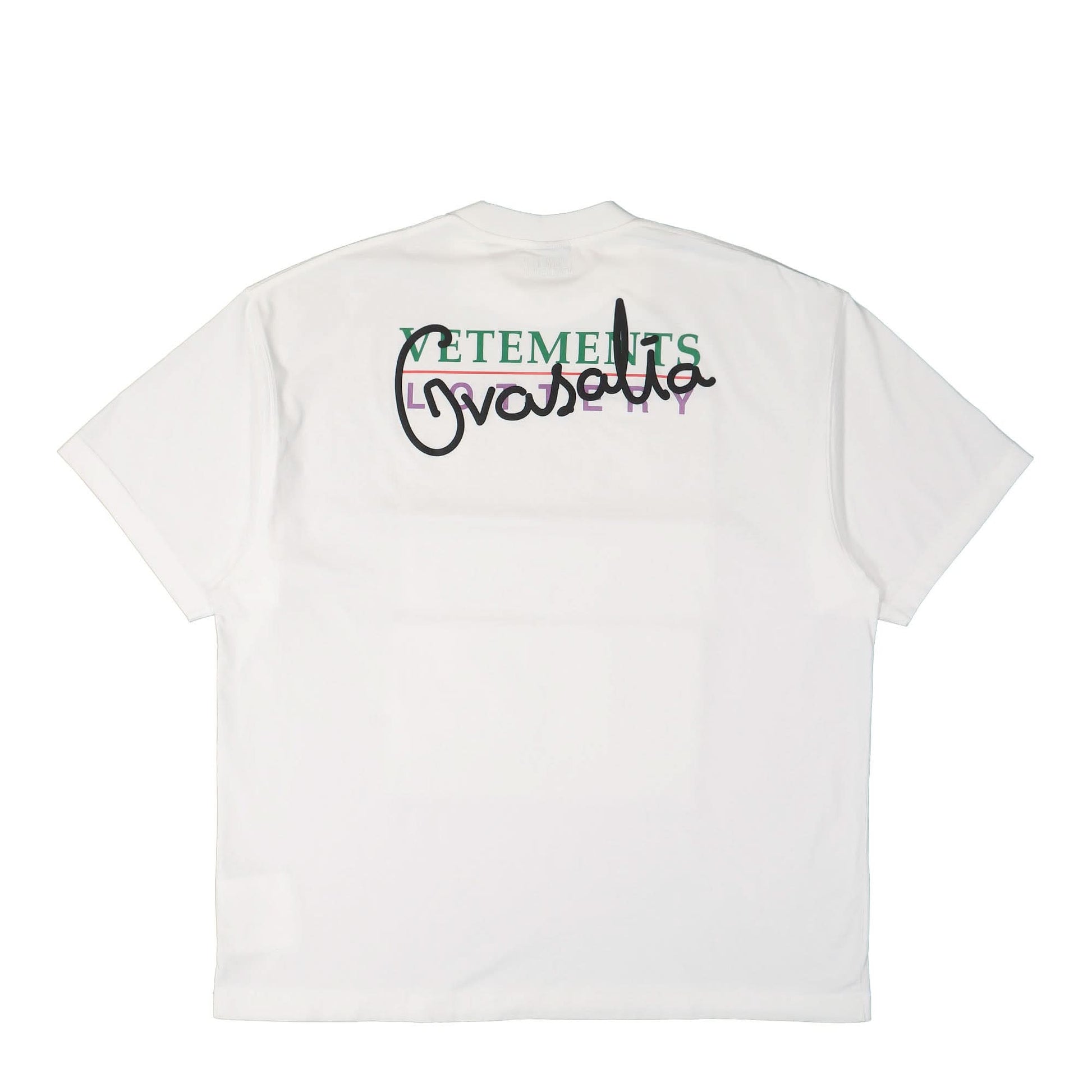 VETEMENTS Good Luck Karma T-Shirt White Detail view 2 | Gate