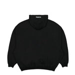 VETEMENTS Embroidered Logo Hoodie Black Detail view 2 | Gate