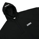 VETEMENTS Embroidered Logo Hoodie Black Detail view 3 | Gate