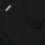 VETEMENTS Embroidered Logo Hoodie Black Detail view 4 | Gate