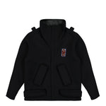 Walter Van Beirendonck UFO Jacket Beep Beep - 3D Patches CC7 Black Jackets 1003A Detail View 1 | GATE