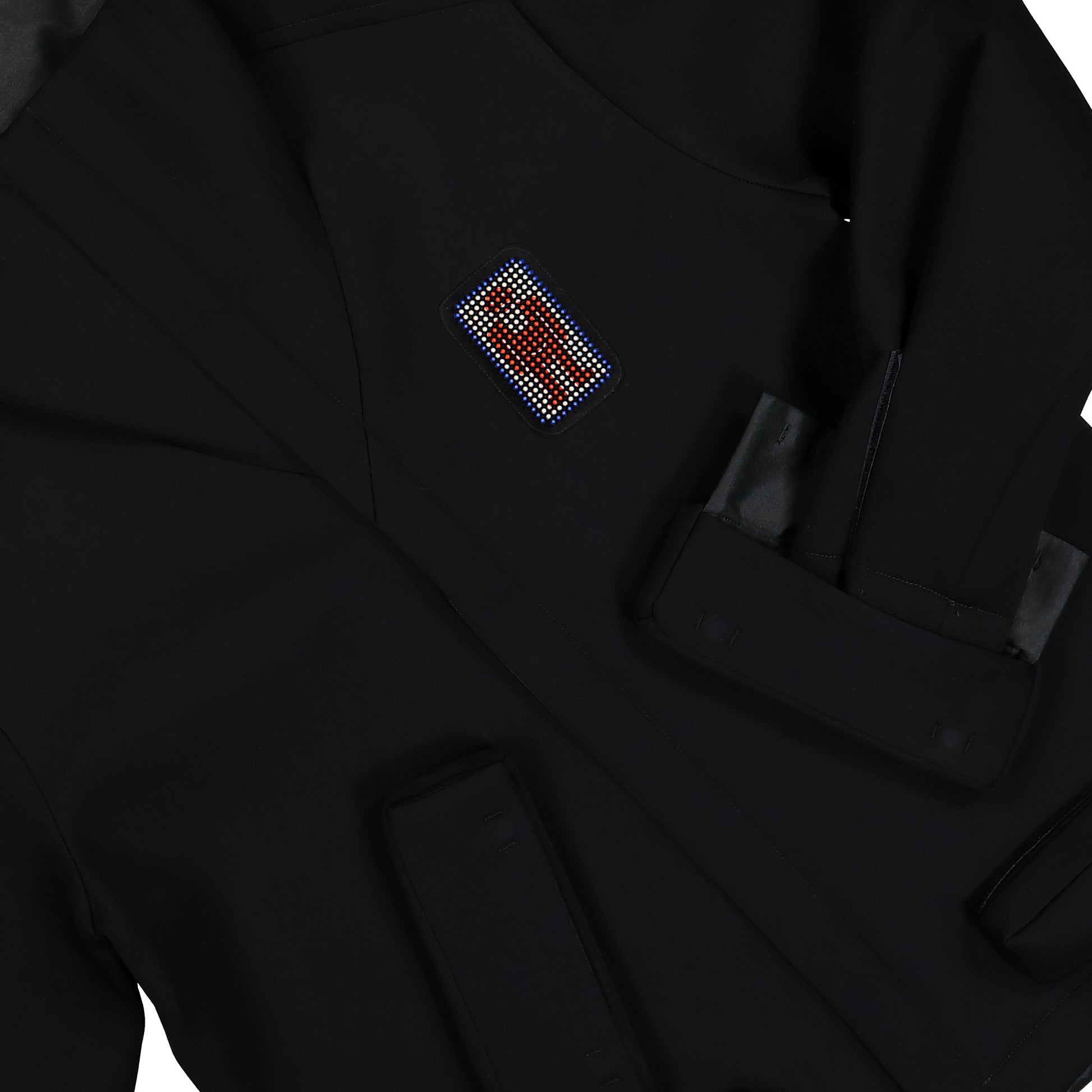Walter Van Beirendonck UFO Jacket Beep Beep - 3D Patches CC7 Black Jackets 1003A Detail View 4 | GATE