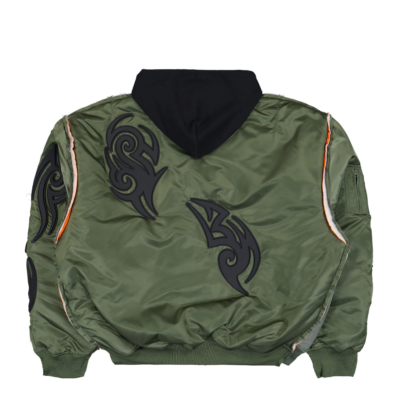 Alpha Industries x VETEMENTS Tribal Reworked Bomber Jacket Green / Black Jackets UH76BO890GG Detail View 1 | GATE