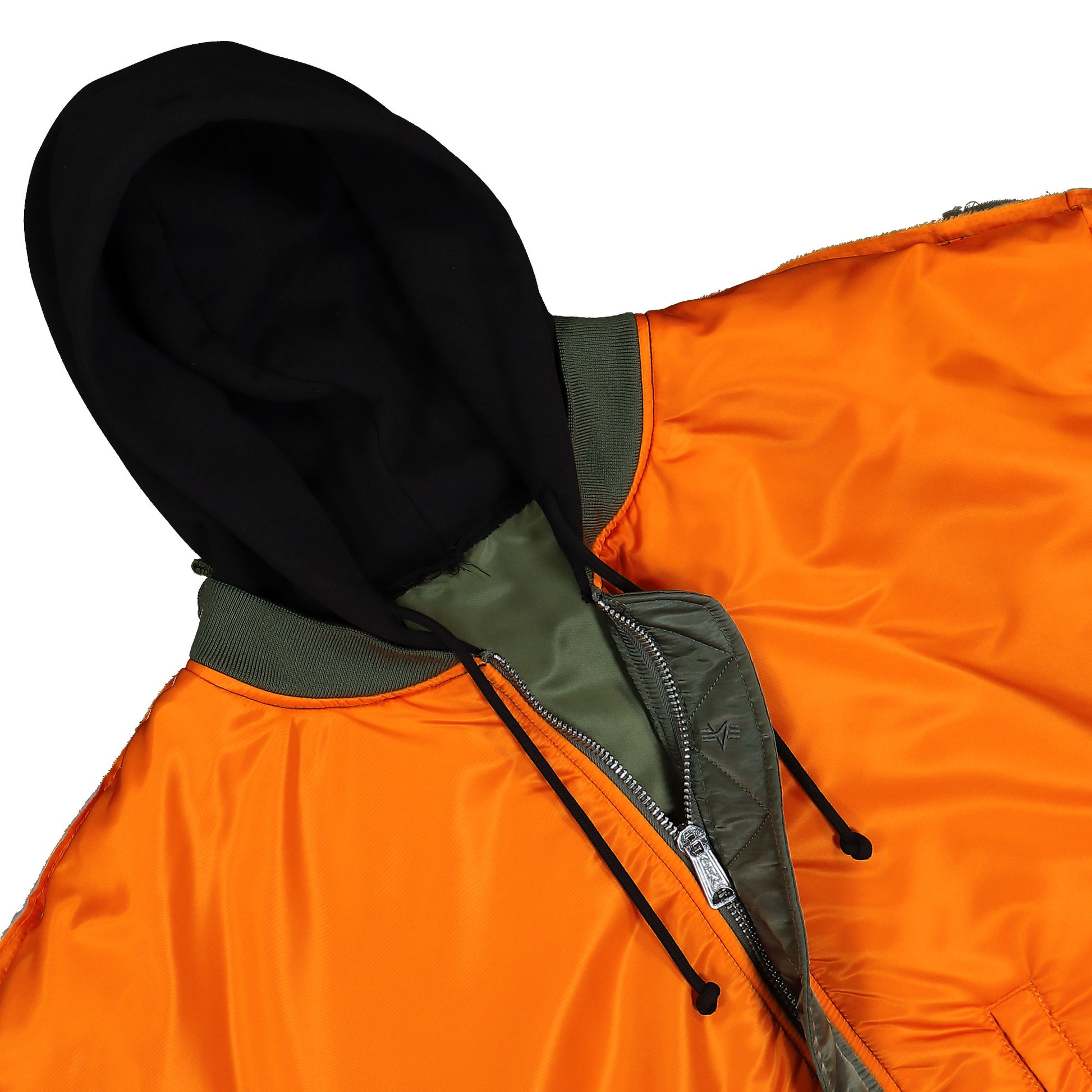 Alpha Industries x VETEMENTS Tribal Reworked Bomber Jacket Green / Black Jackets UH76BO890GG Detail View 8 | GATE