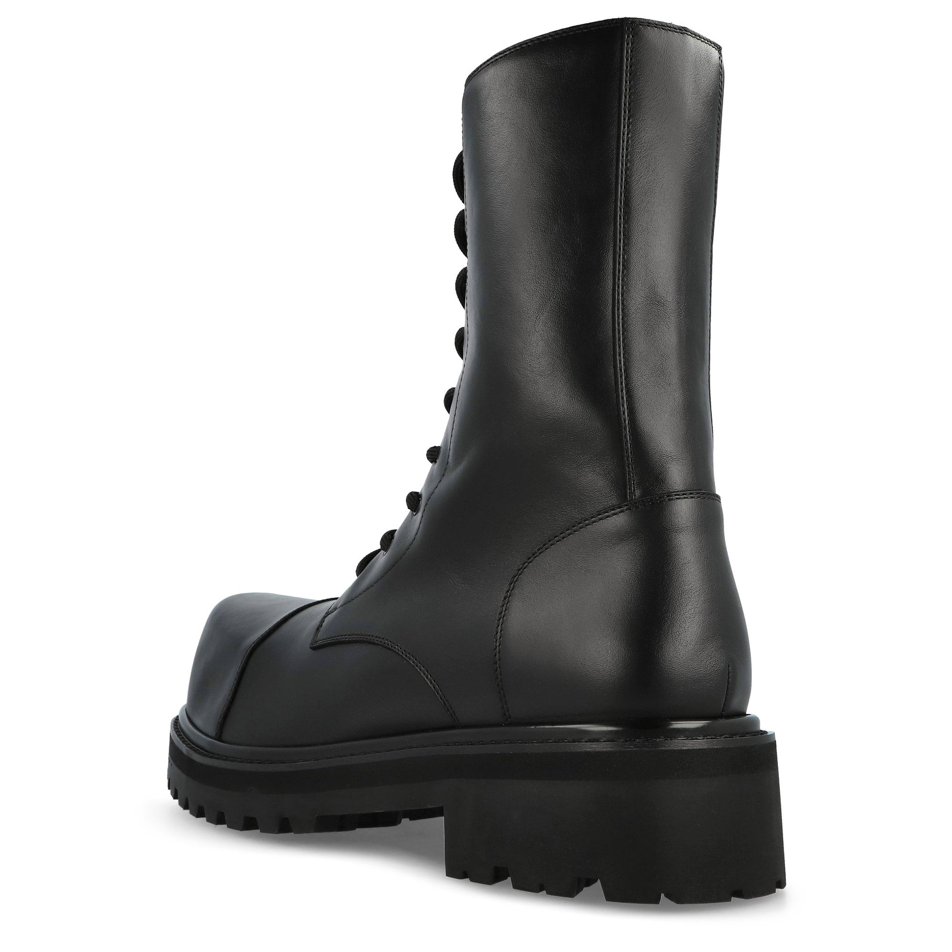 VETEMENTS Stomp Combat Boot Black Boots UH76BT800B Detail View 3 | GATE
