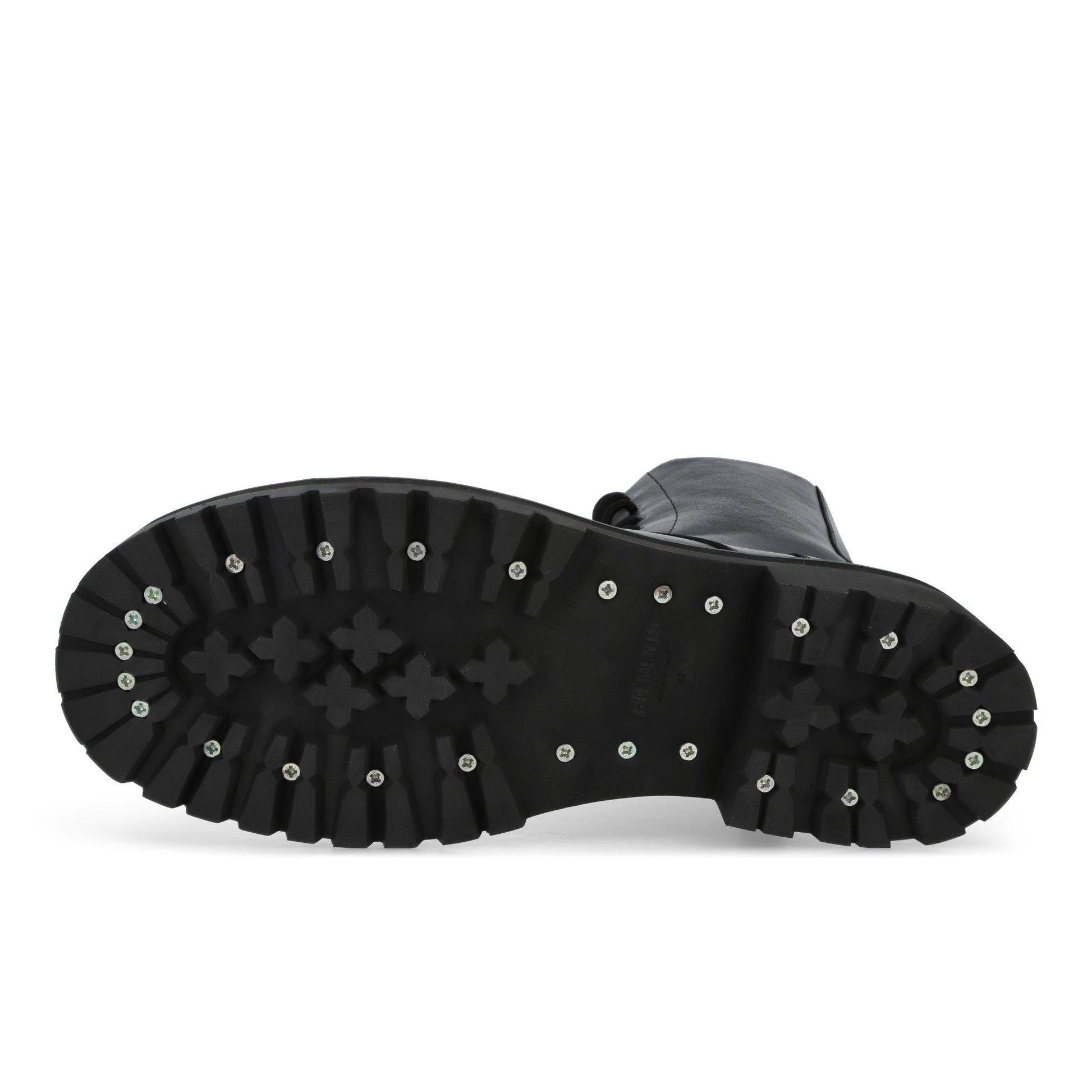 VETEMENTS Stomp Combat Boot Black Boots UH76BT800B Detail View 6 | GATE
