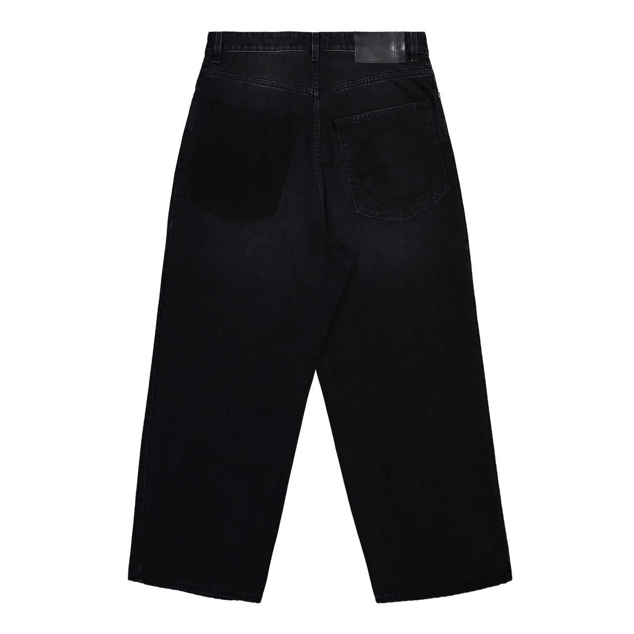 VETEMENTS Painted Anarchy Reworked Jeans Vintage Black Denim UH76DP110B2 Detail View 1 | GATE
