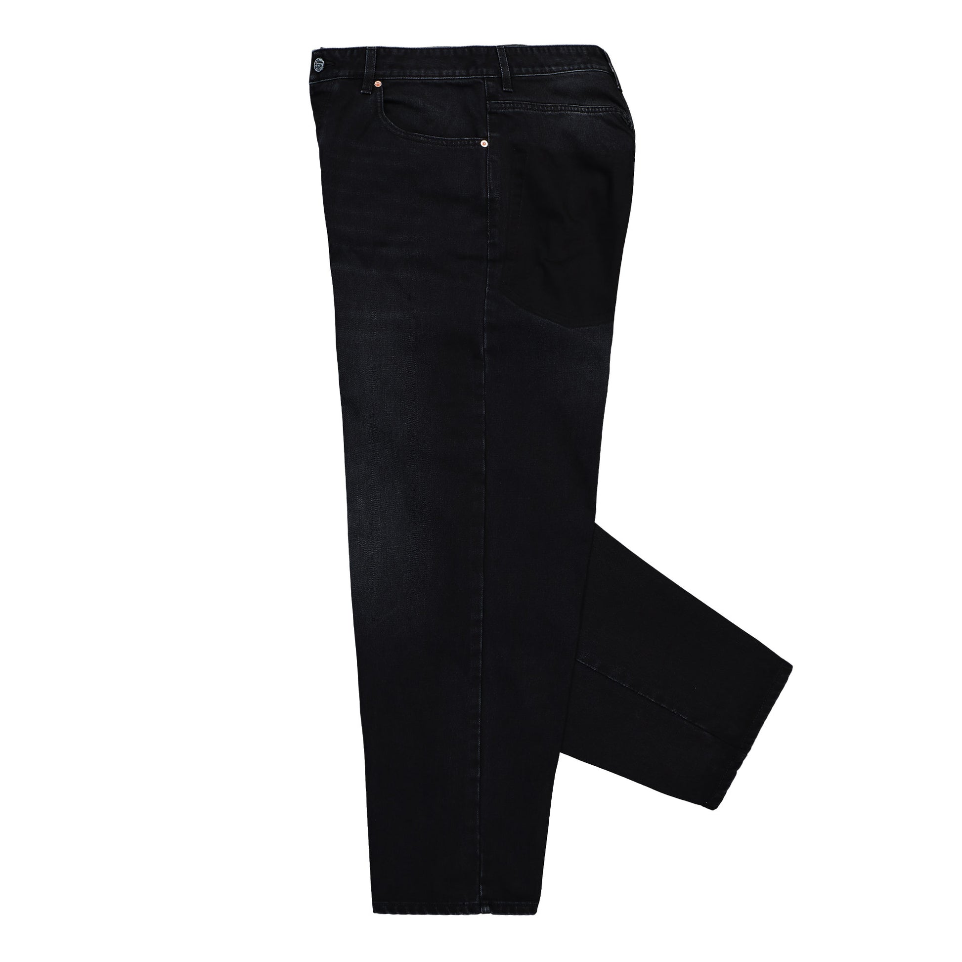 VETEMENTS Painted Anarchy Reworked Jeans Vintage Black Denim UH76DP110B2 Detail View 3 | GATE