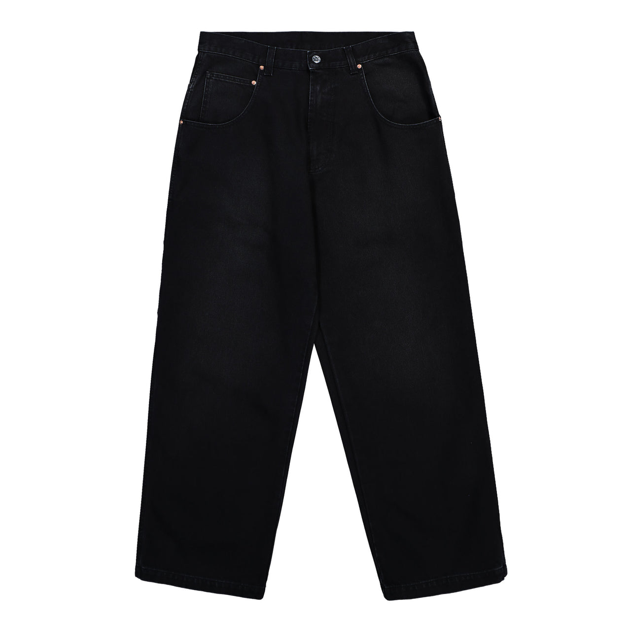 VETEMENTS Hip-Hop Jeans Vintage Black Denim UH76DP250B2 Detail View 1 | GATE