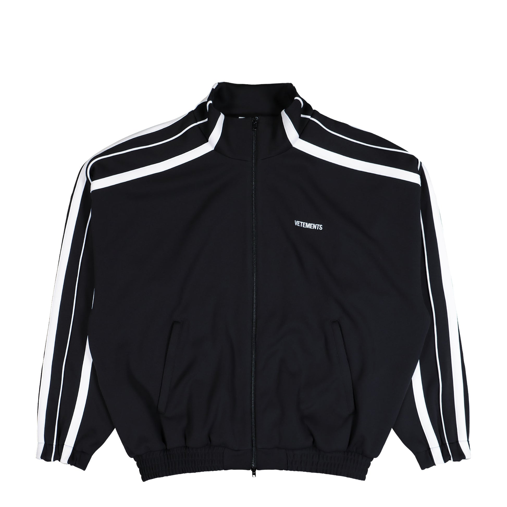 VETEMENTS Gym Jacket Black Tracksuit Tops UH76GJ300B Detail View 1 | GATE
