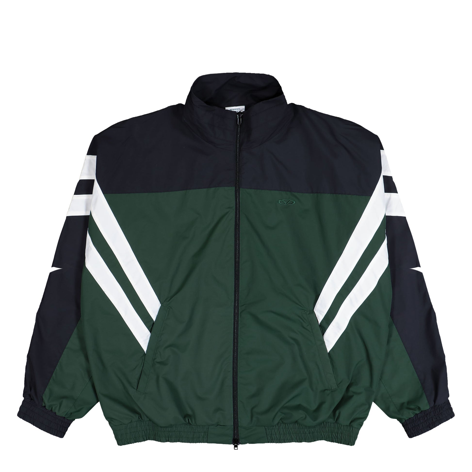 VETEMENTS Iconic Tracksuit Jacket Green / Black Tracksuit Tops UH76GJ500E Detail View 1 | GATE
