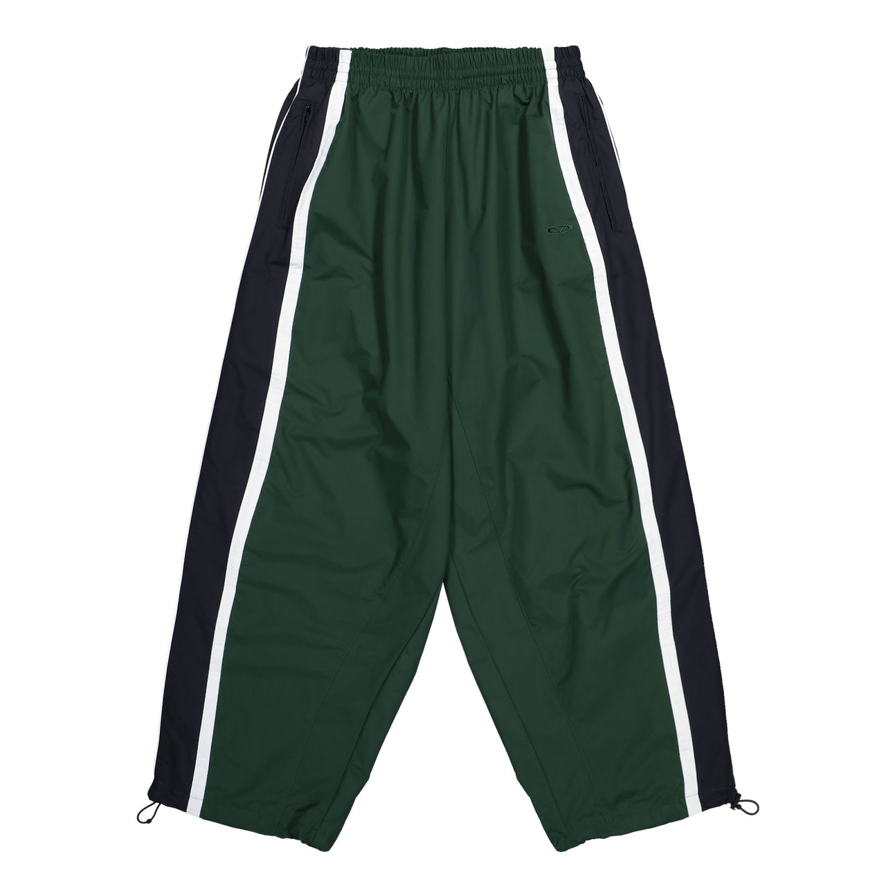 VETEMENTS Iconic Tracksuit Pants Green / Black Sweat & Track Pants UH76GP500E Detail View 1 | GATE
