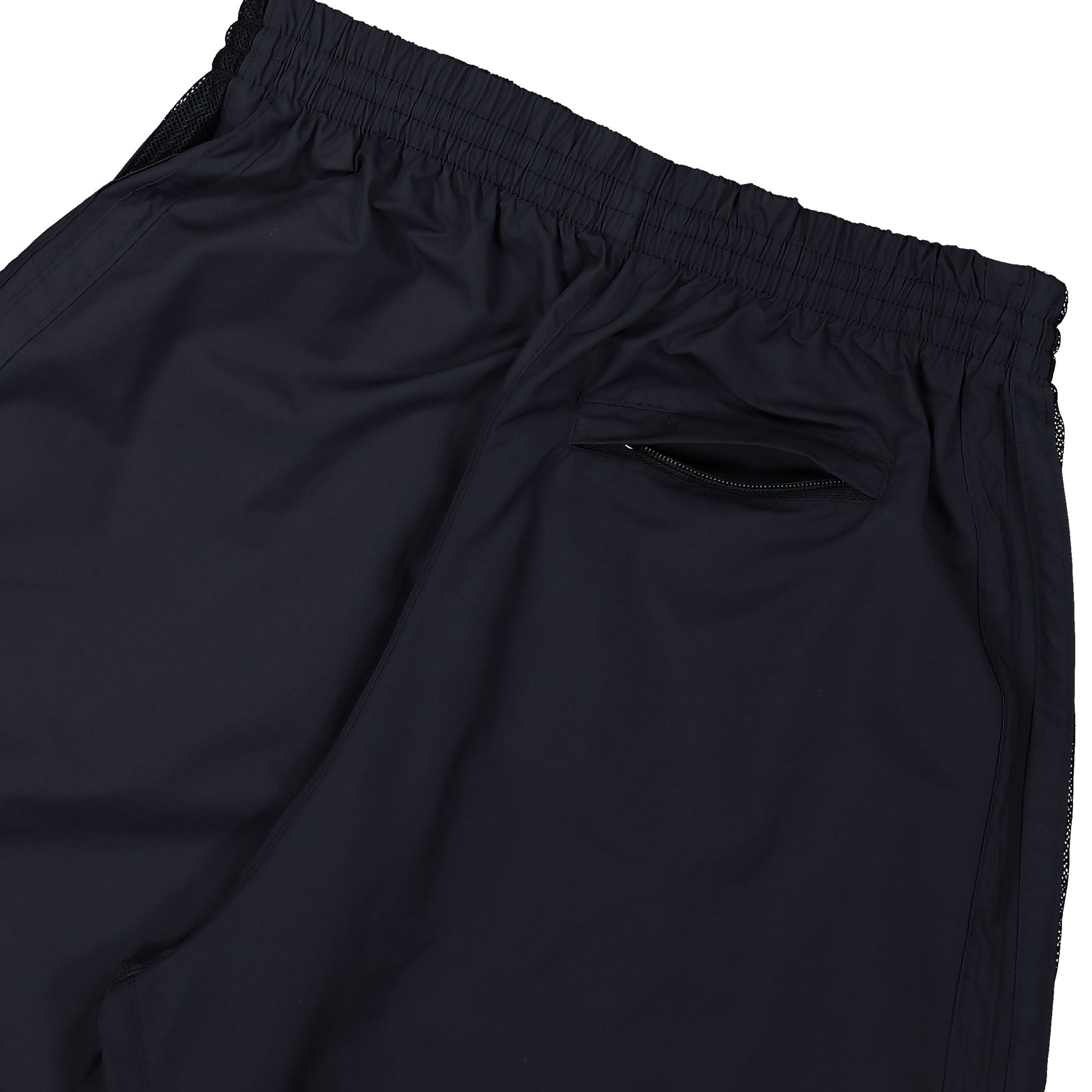 VETEMENTS 50/50 Mesh Pannel Tracksuit Pants Black Sweat & Track Pants UH76GP700B Detail View 5 | GATE
