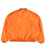 VETEMENTS Oversized Leather Bomber Jacket Black Jackets UH76LB300B Detail View 8 | GATE