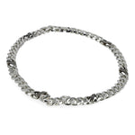 VETEMENTS Logo Chain Necklace Silver Necklaces UH76NE850S Detail View 3 | GATE