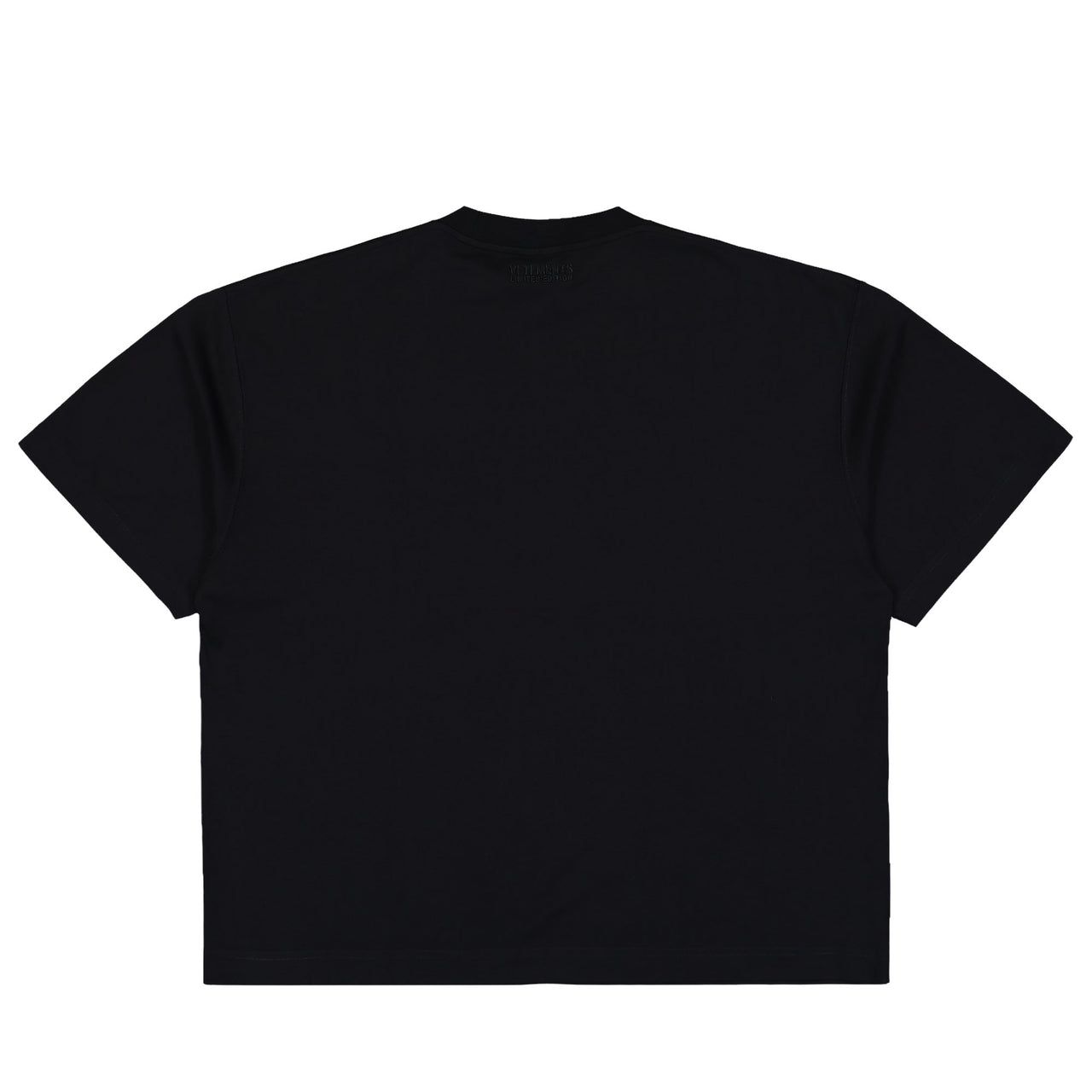 VETEMENTS Trash Embroidered Regular T-Shirt Black T-Shirts UH76TR540B Detail View 1 | GATE