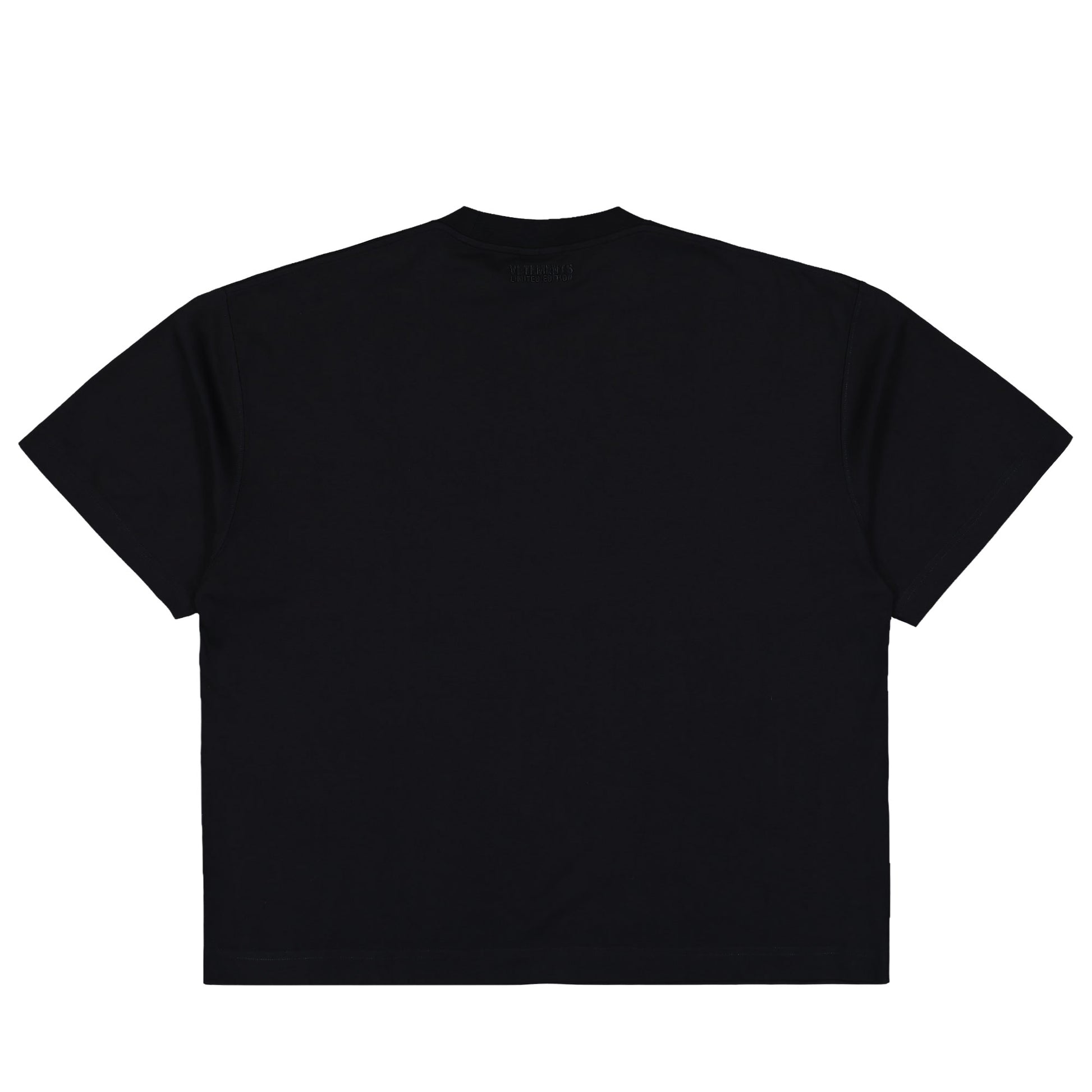 VETEMENTS Trash Embroidered Regular T-Shirt Black T-Shirts UH76TR540B Detail View 2 | GATE