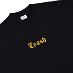 VETEMENTS Trash Embroidered Regular T-Shirt Black T-Shirts UH76TR540B Detail View 3 | GATE