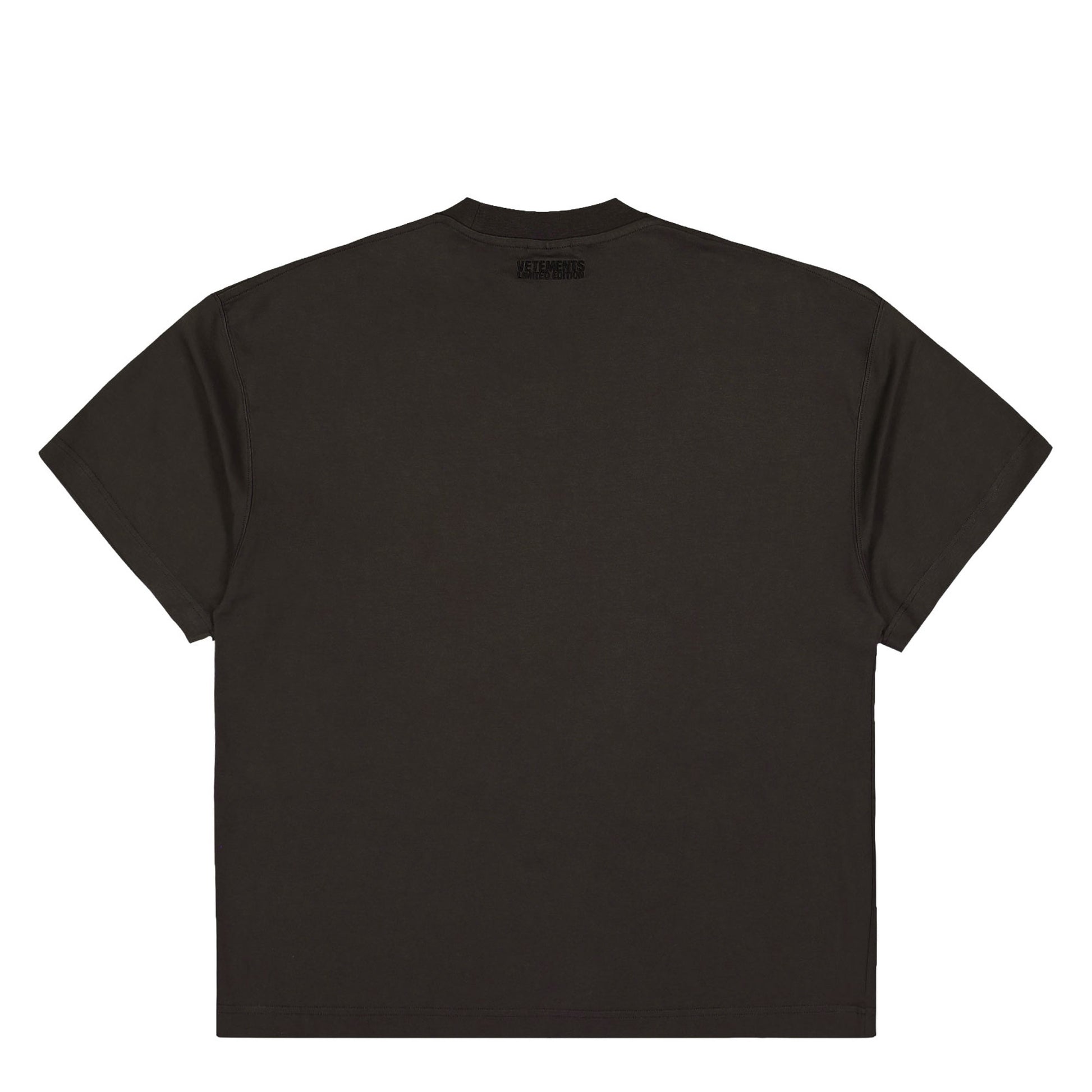 VETEMENTS Bats Logo Regular T-Shirt Chocolate Brown T-Shirts UH76TR650C Detail View 2 | GATE