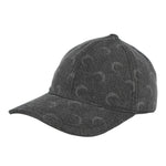 Marine Serre Moon Laser Denim Baseball Cap Core Black / Silver Metallic / Cream White Caps UHG048ACDEN0006-GR90 Detail View 1 | GATE
