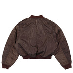 Regenerated Reversible Moire Bomber Jacket