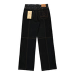 Regenerated Denim Straight Leg Pants