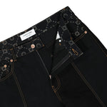 Regenerated Denim Straight Leg Pants