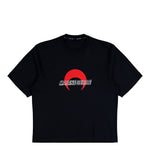 Marine Serre MS Sports Jersey Relaxed T-Shirt Black T-Shirts UTT001ACJER0072-BK97 Detail View 1 | GATE